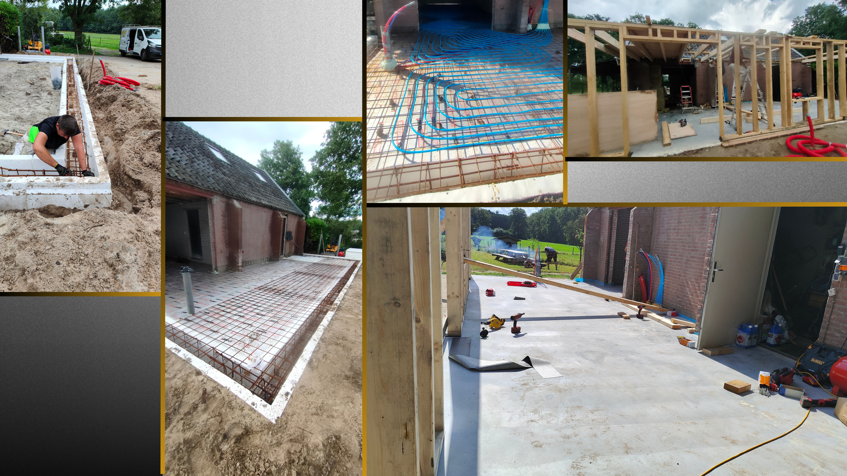 Foundation and concrete work sequence